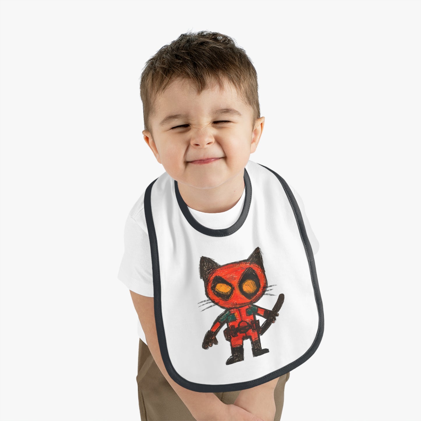 Bib Superhero Design Contrast Trim